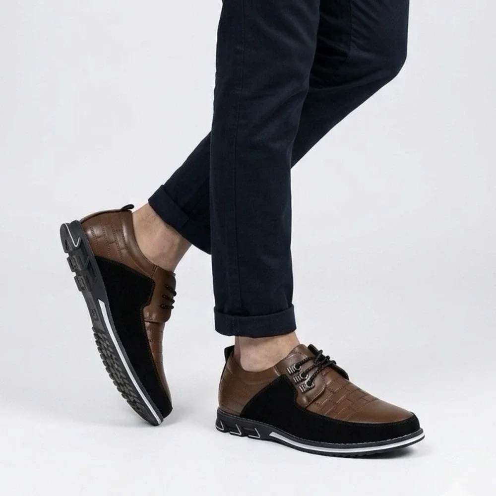 Gatsby Mens Brown Leather Oxford Derby Shoes‎ Size 10 Orthopedic Lace Up 898